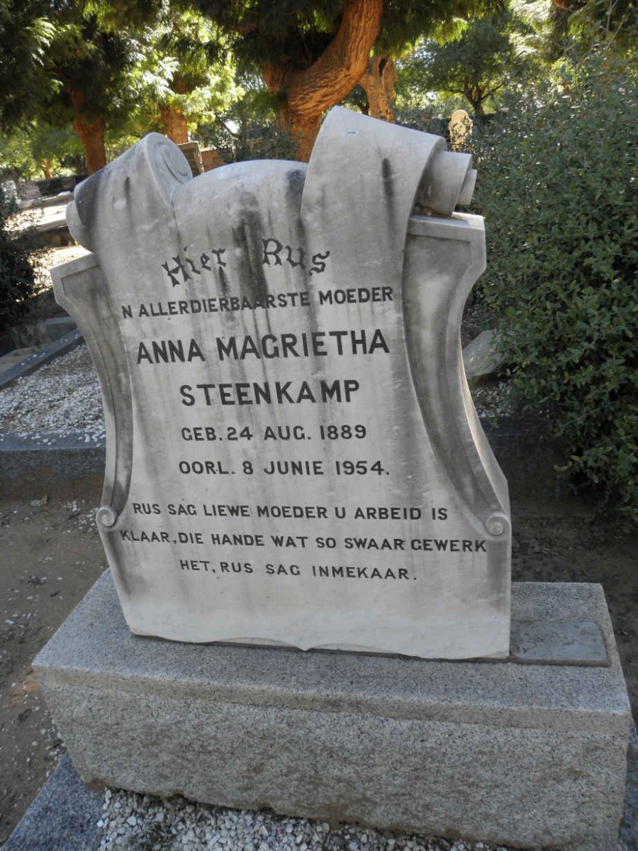 STEENKAMP Anna Magrietha 1889-1954