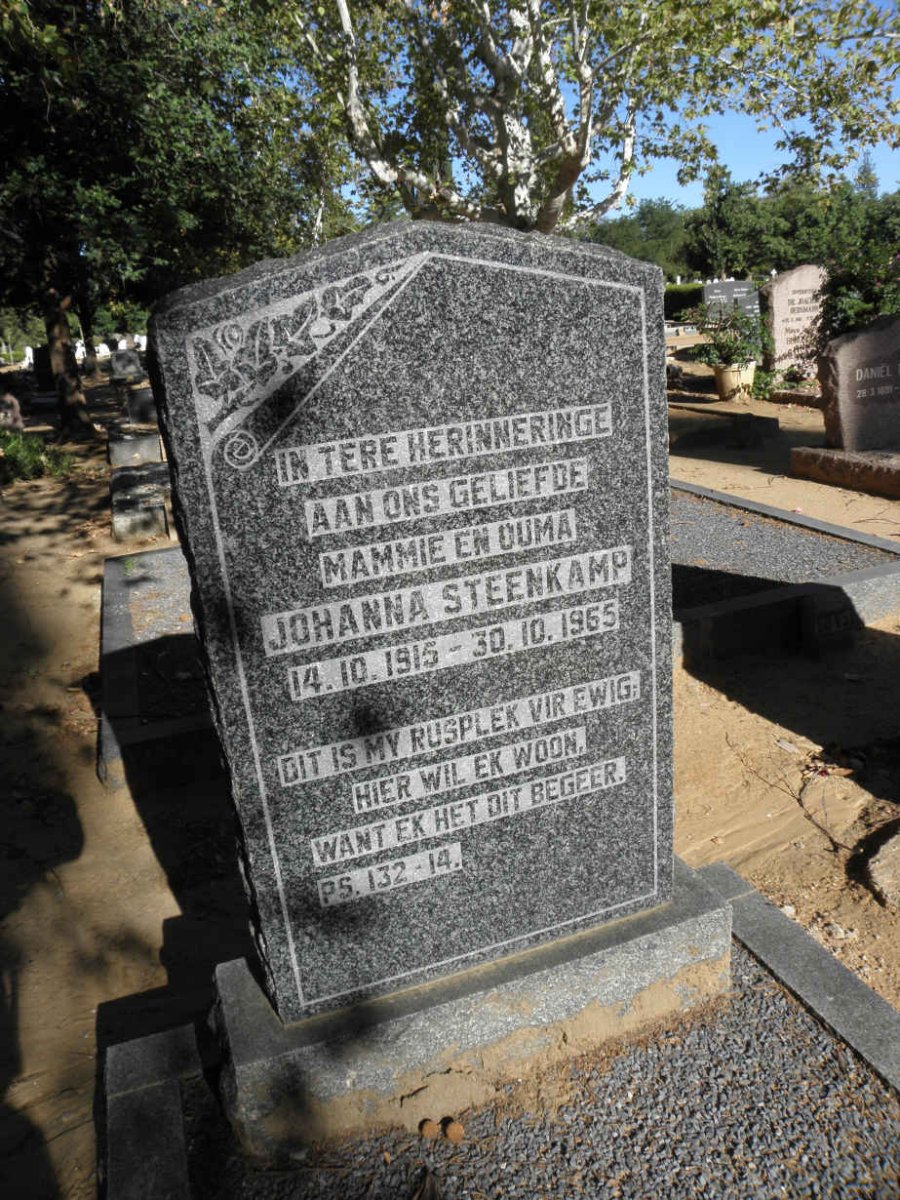 STEENKAMP Johanna 1915-1965