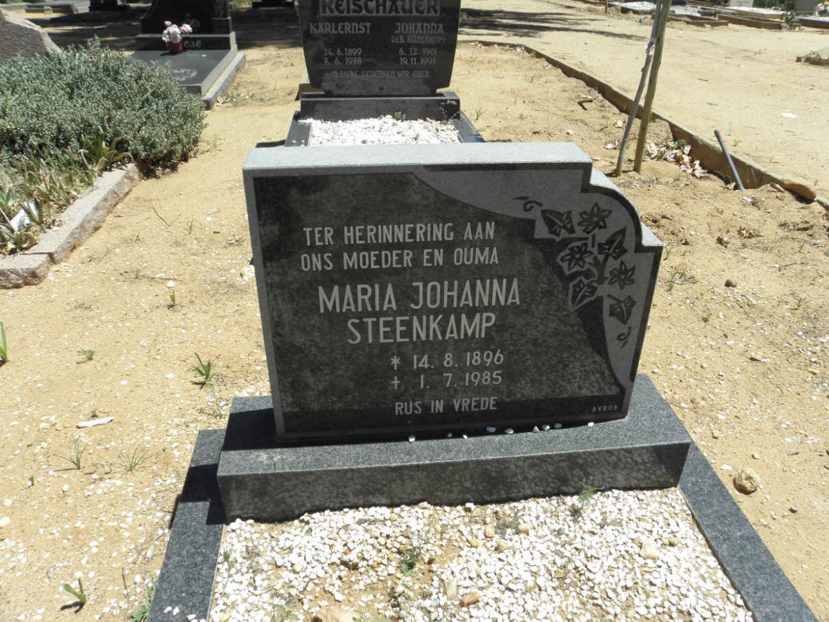 STEENKAMP Maria Johanna 1896-1985