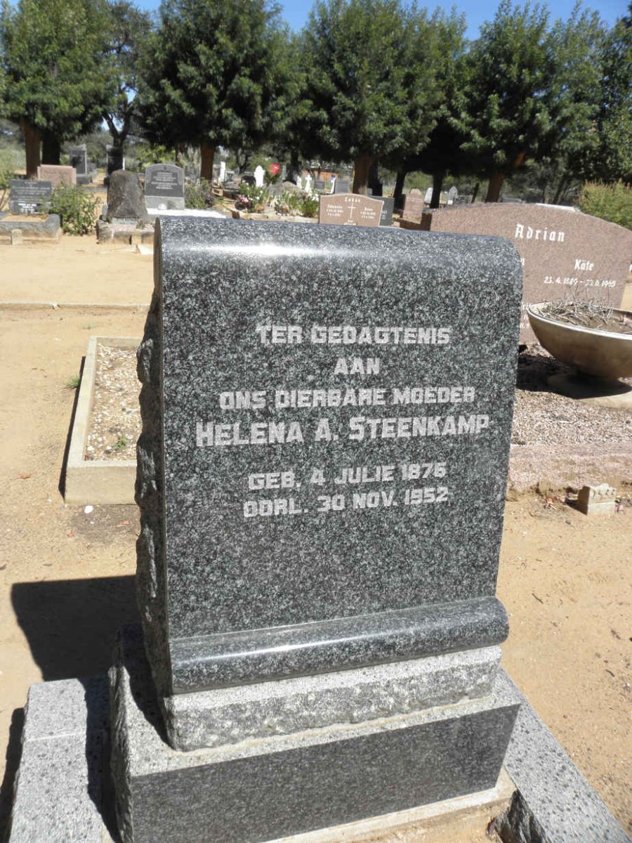STEENKAMP Helena A. 1876-1952