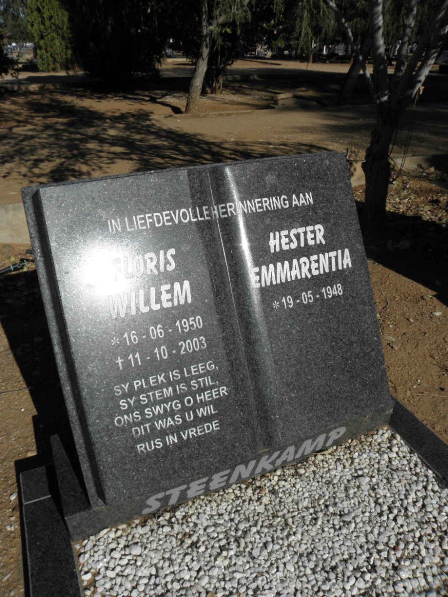 STEENKAMP Floris Willem 1950-2003 &amp; Hester Emmarentia 1948-