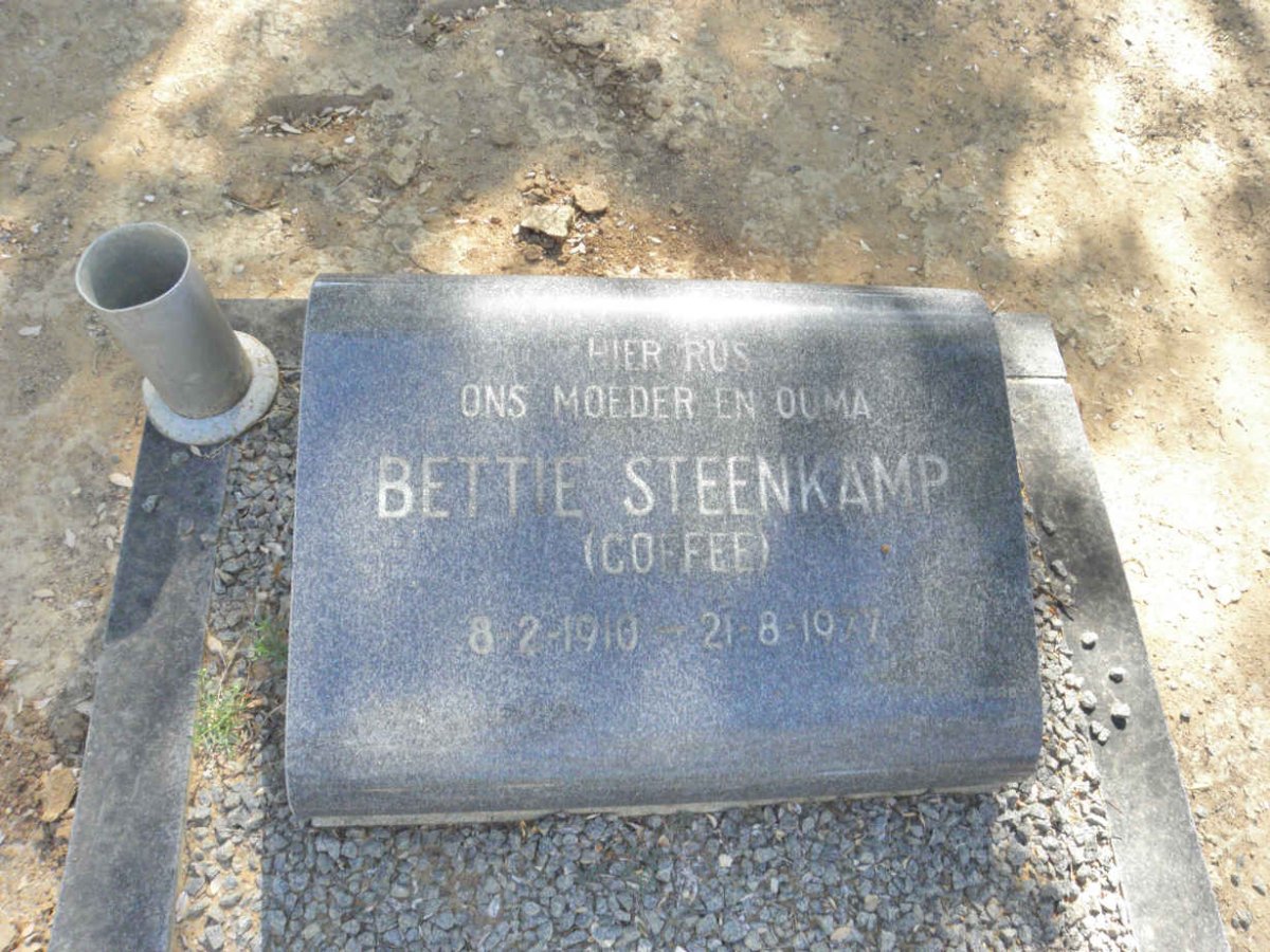 STEENKAMP Bettie nee COFFEE 1910-1977