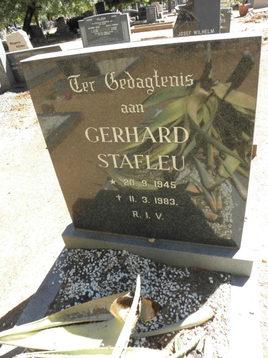 STAFLEU Gerhard 1945-1983