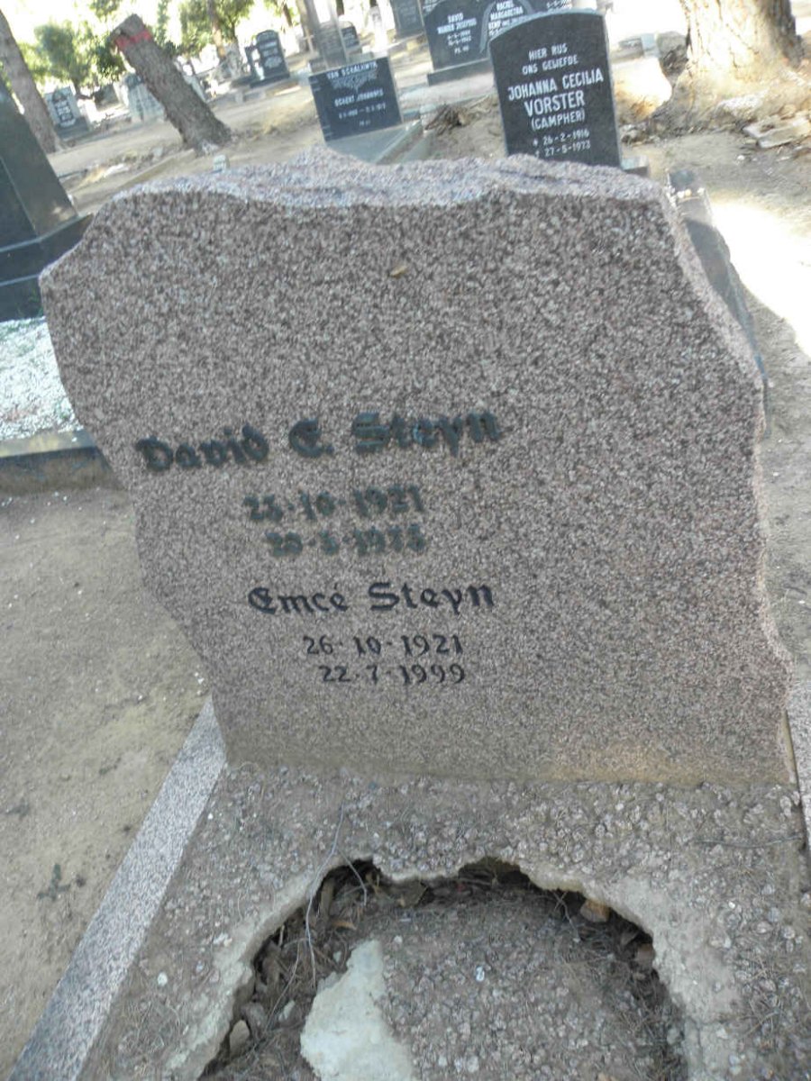 STEYN David E. 1931-1974 :: STEYN Emcé 1921-1999