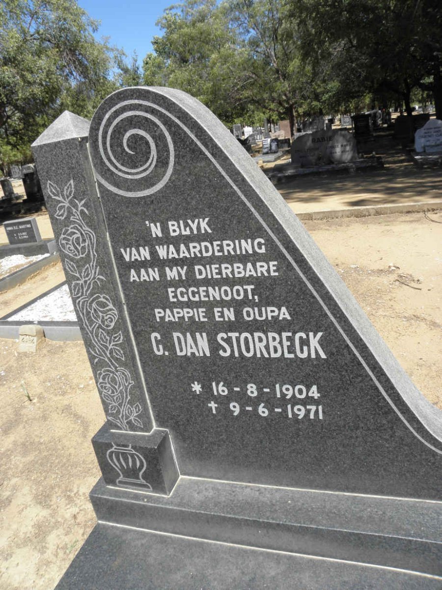 STORBECK C. Dan 1904-1971