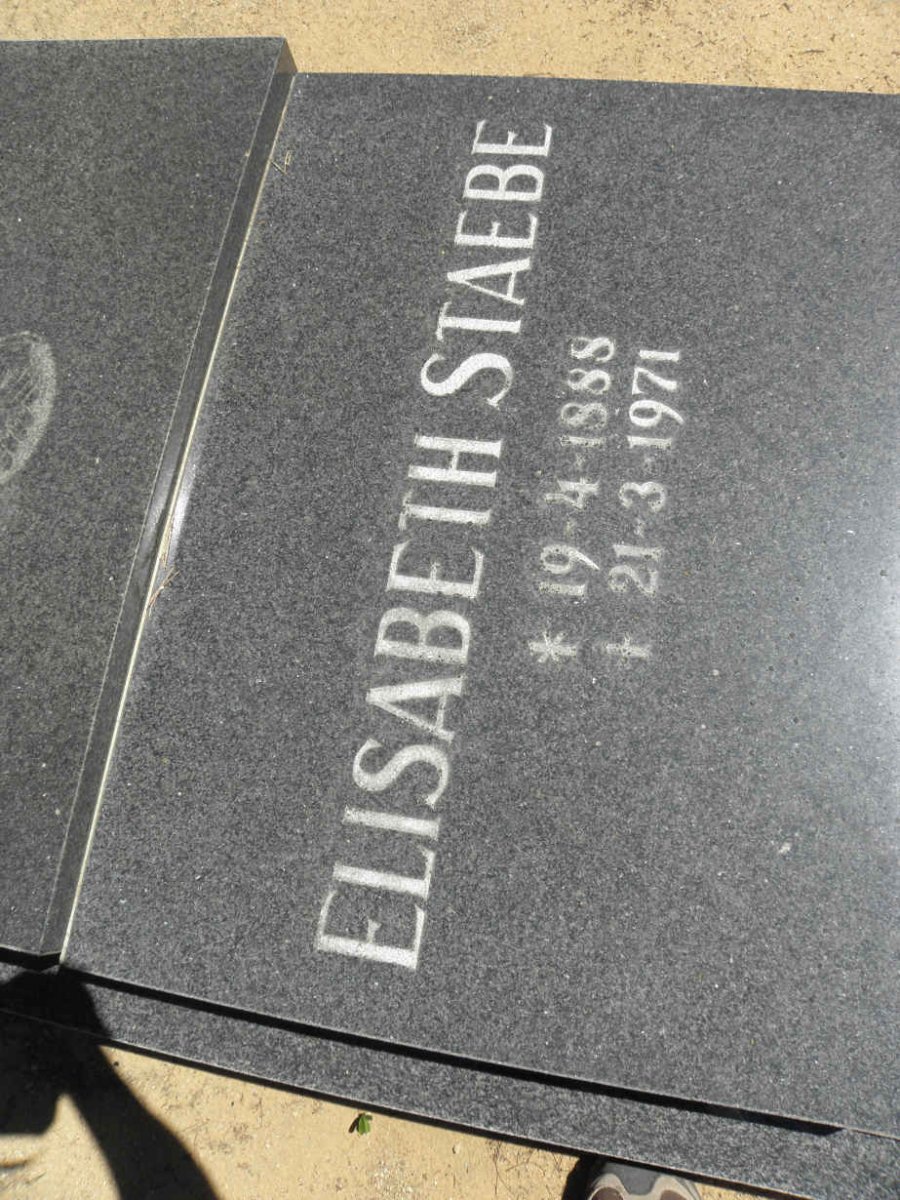 STAEBE Elisabeth 1888-1971