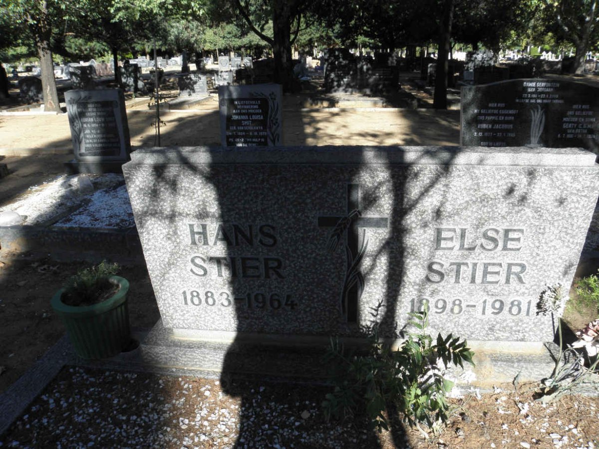 STIER Hans 1883-1964 &amp; Else 1898-1981