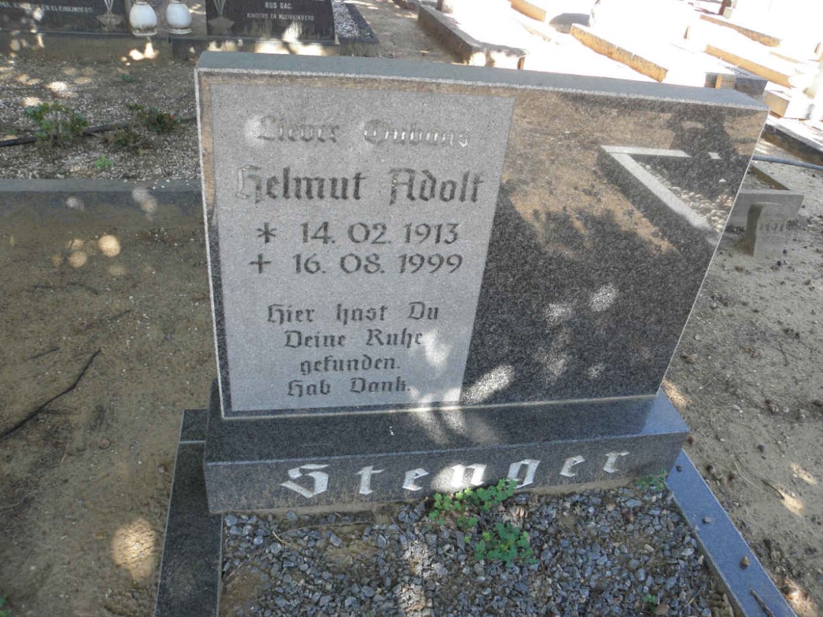 STENGER Helmut Adolf 1913-1999