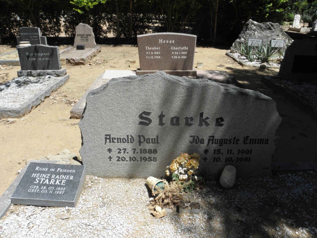 STARKE Arnold Paul 1888-1958 &amp; Ida Auguste Emma 1901-1981 :: STARKE Heinz Rainer 1932-1997