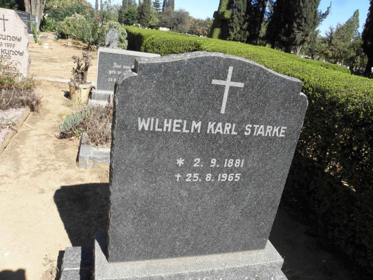 STARKE Wilhelm Karl 1881-1965
