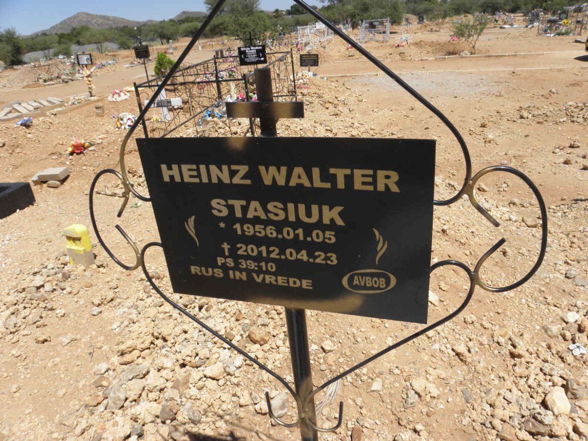 STASIUK Heinz Walter 1956-2012