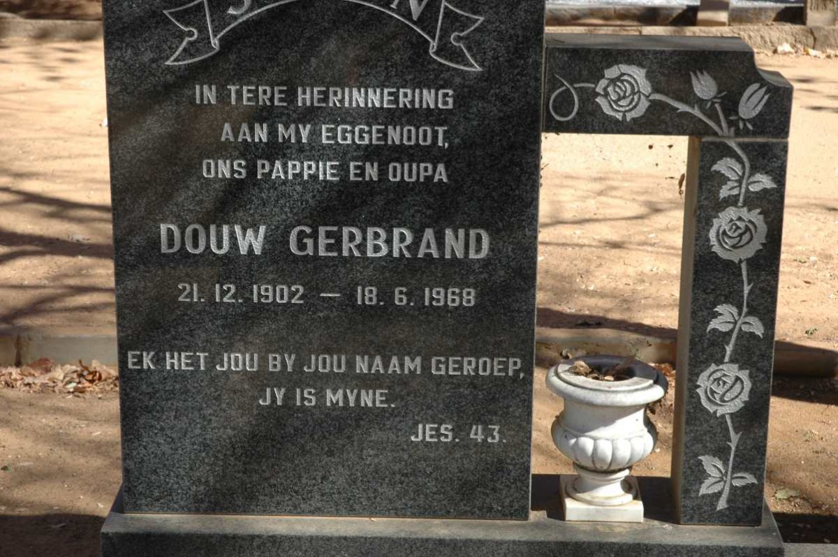 STEYN Douw Gerbrand 1902-1968 &amp; Hester Susanna 1909-1979