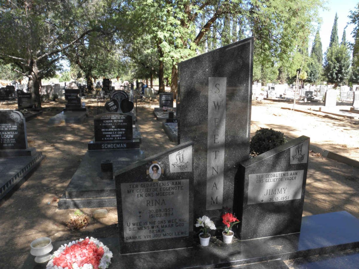 SWEETNAM Jimmy 1951- &amp; Rina 1957-1994