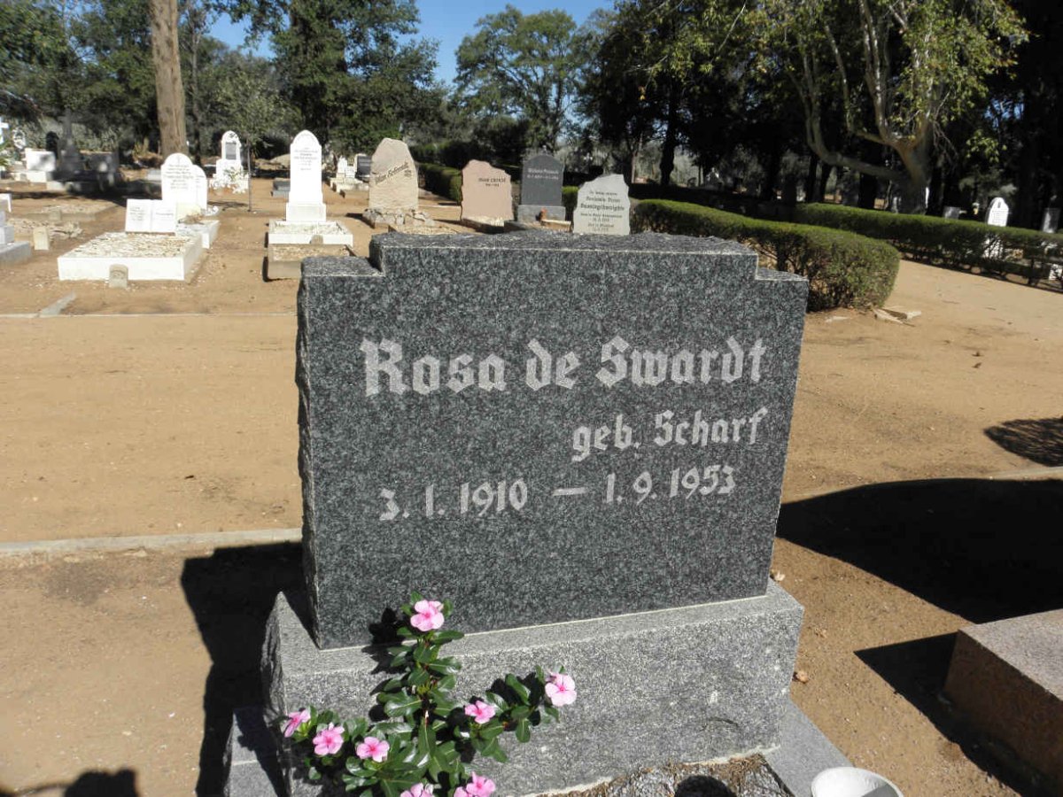 SWARDT Rosa, de nee SCHARF 1910-1953