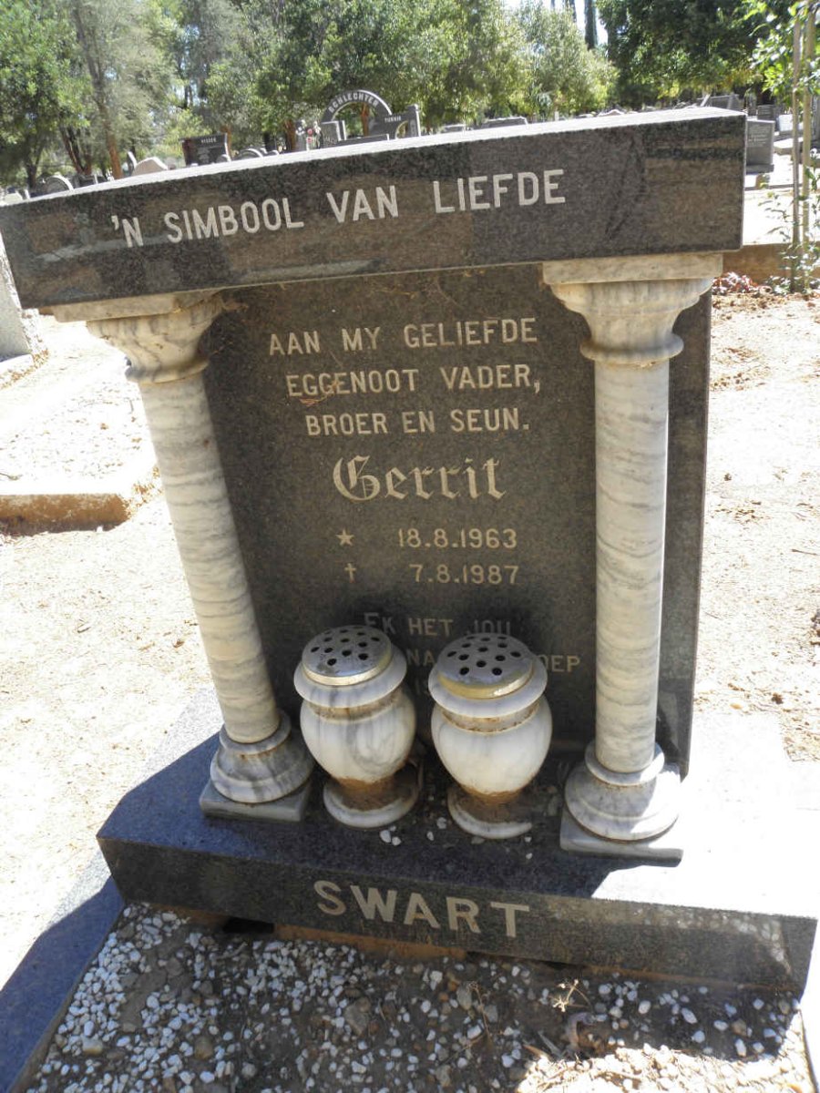 SWART Gerrit 1963-1987