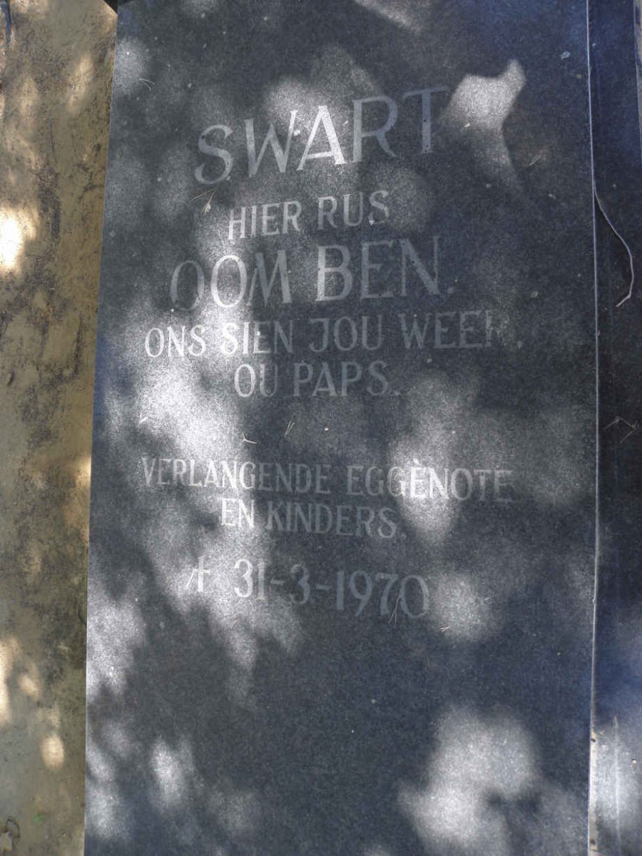 SWART Ben -1970