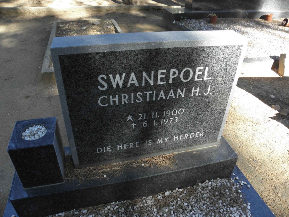SWANEPOEL Christiaan H.J. 1900-1973