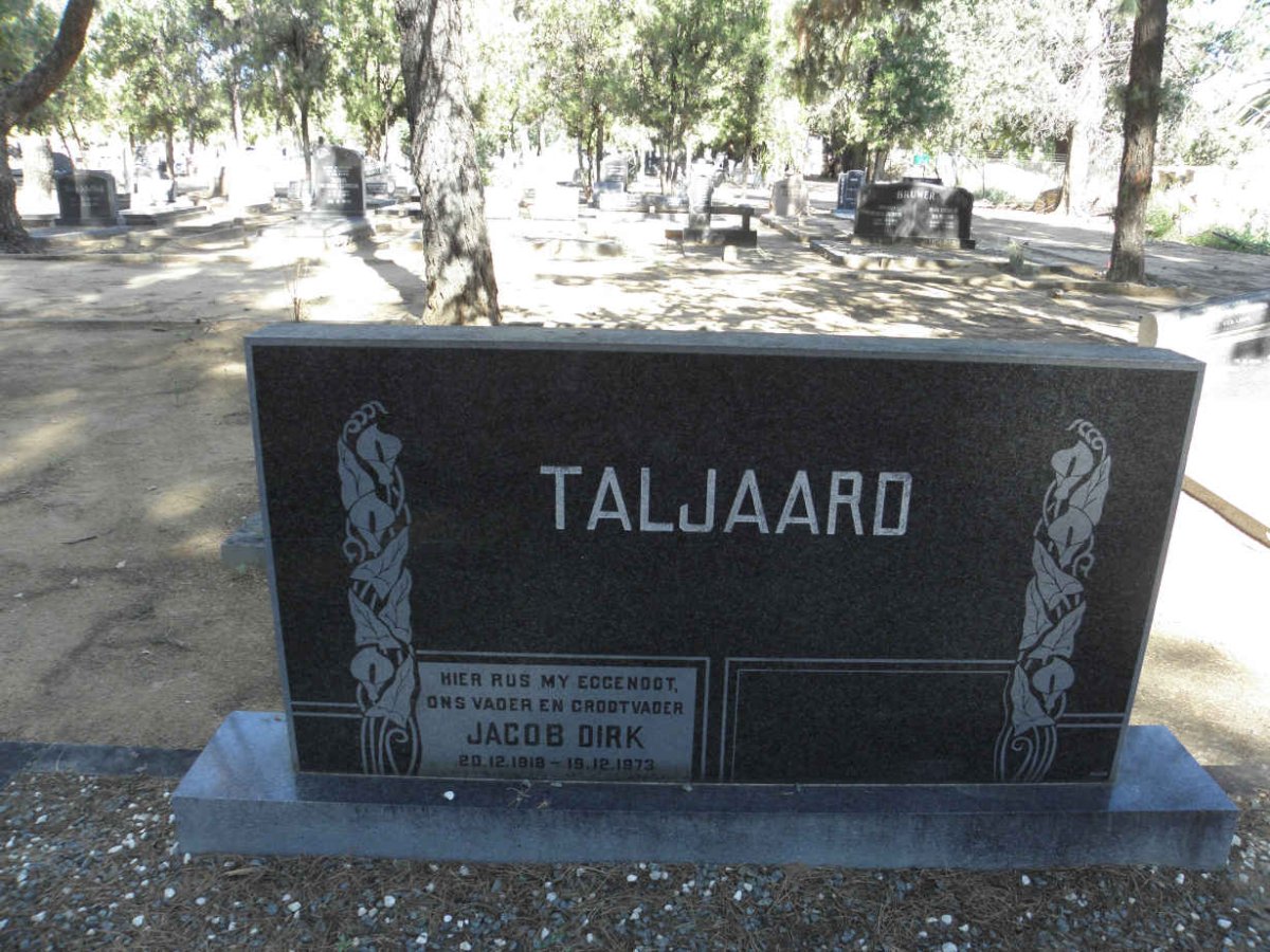 TALJAARD Jacob Dirk 1918-1973