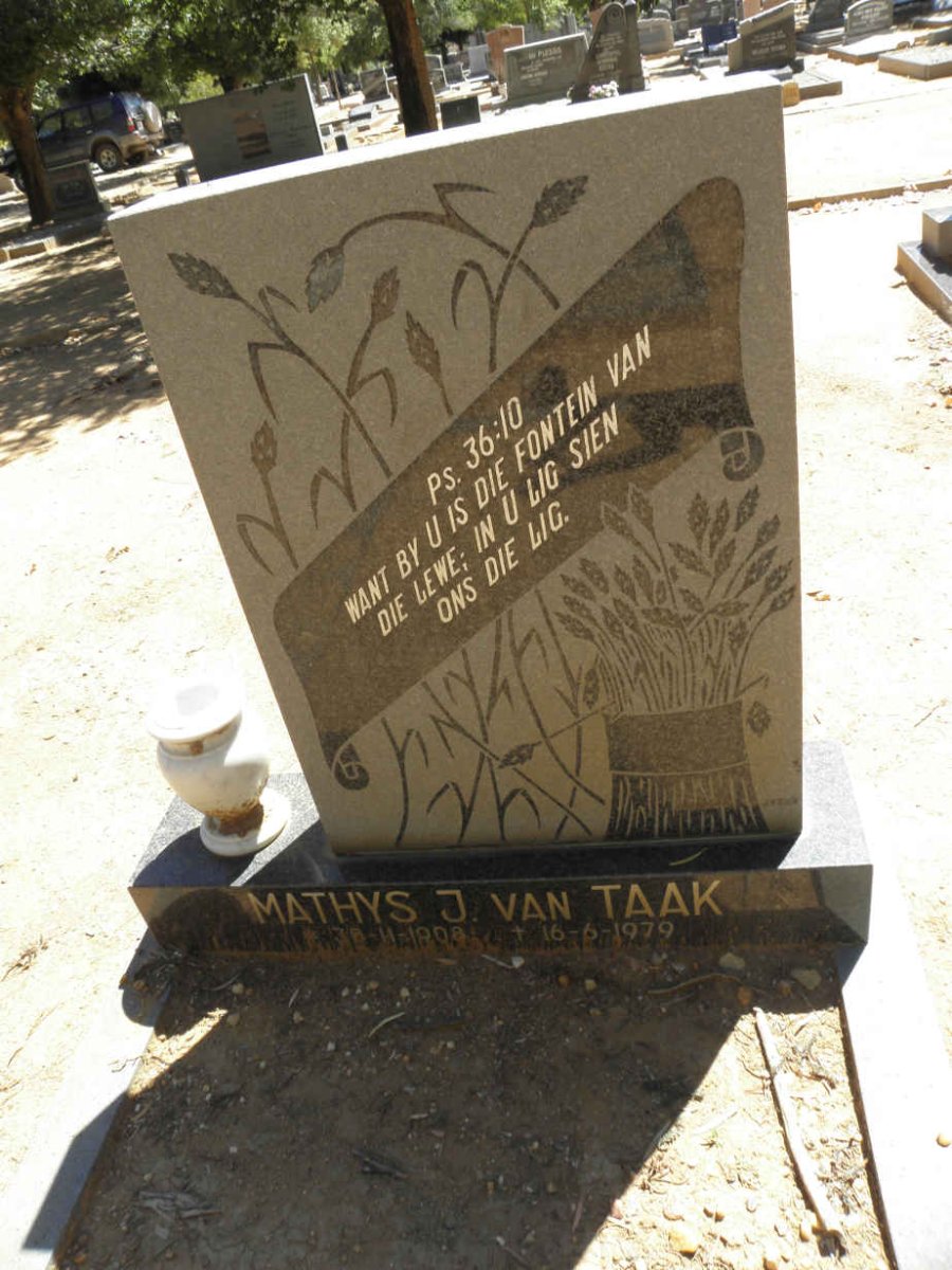 TAAK Mathys J., van 1908-1979