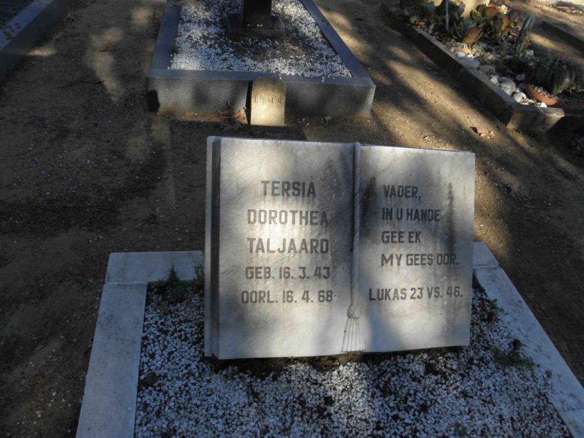 TALJAARD Tersia Dorothea 1943-1968