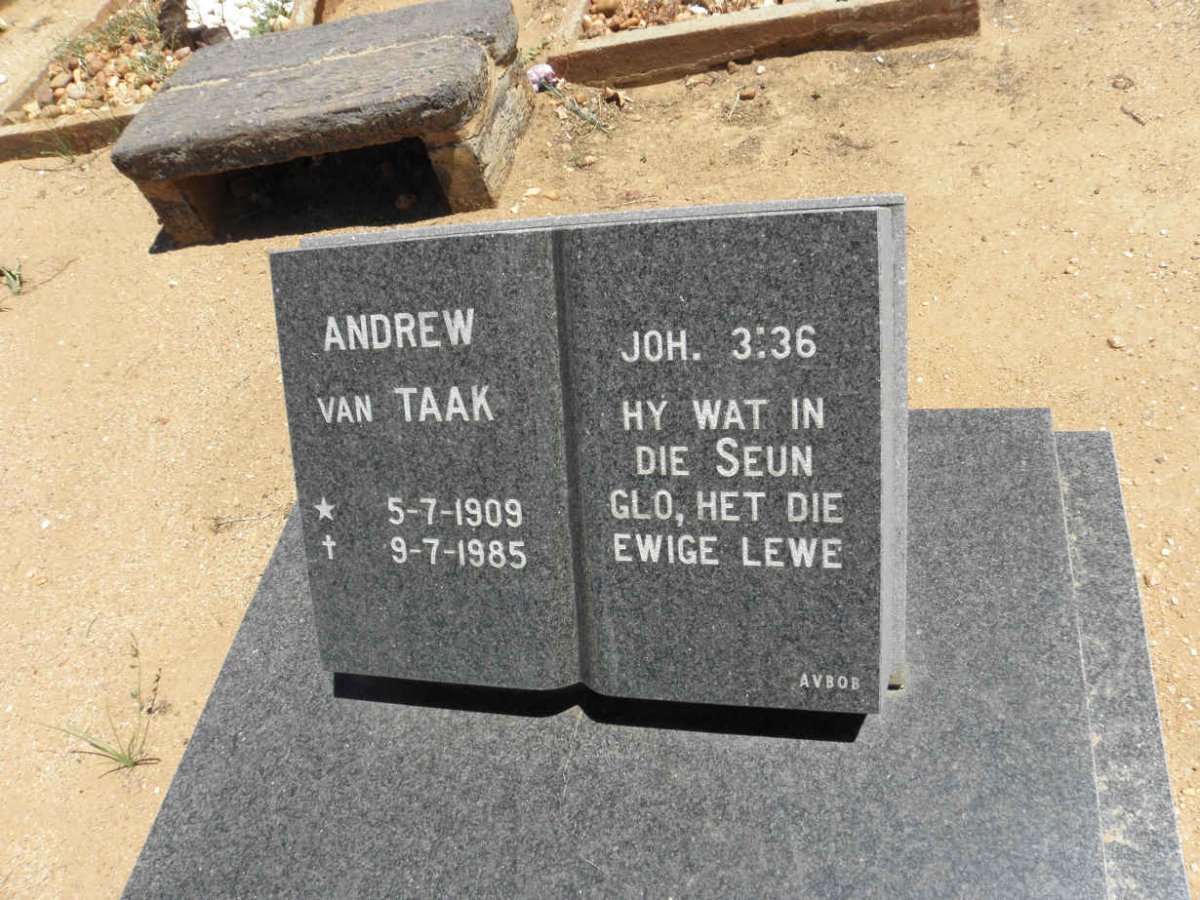 TAAK Andrew, van 1909-1985