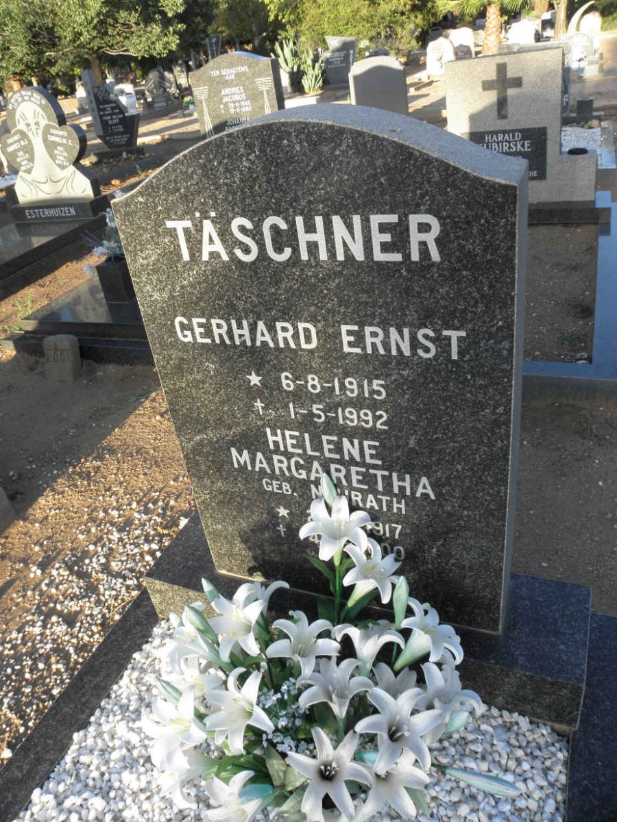 TÄSCHNER Gerhard Ernst 1915-1992 &amp; Helene Margaretha NEURATH 1917-2000