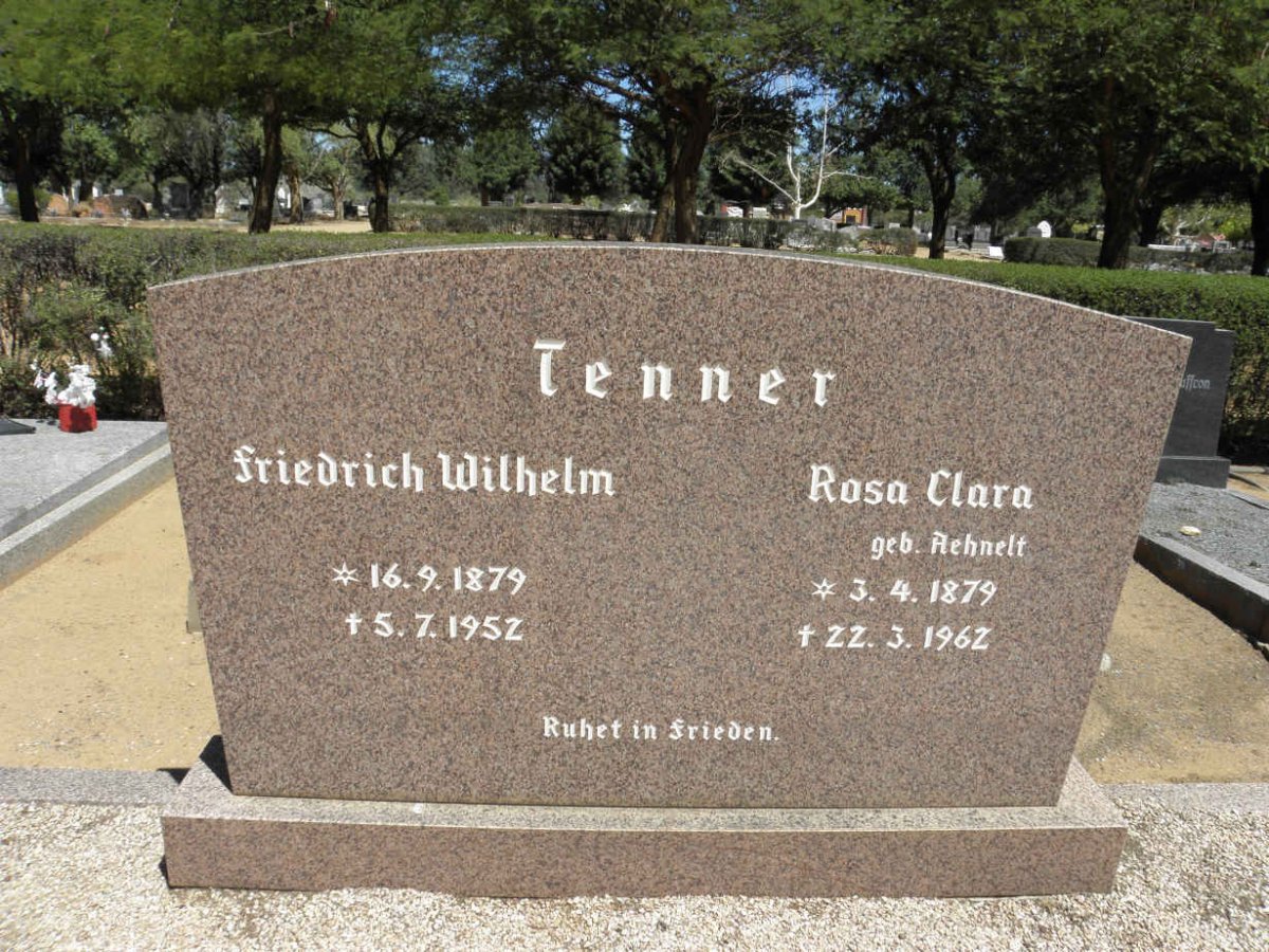 TENNER Friedrich Wilhelm 1879-1952 &amp; Rosa Clara AEHNELT 1879-1962
