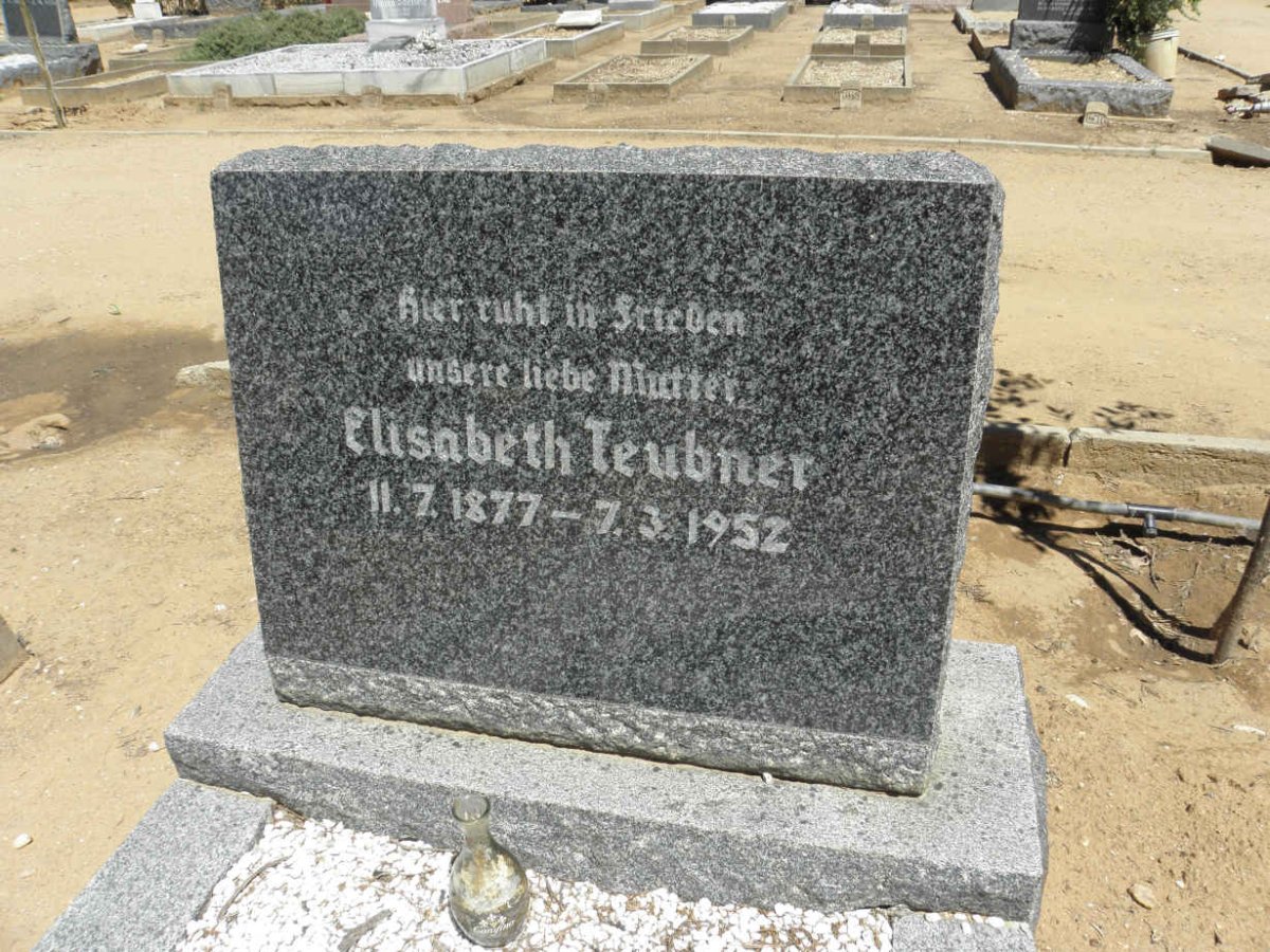 TEUBNER Elisabeth 1877-1952