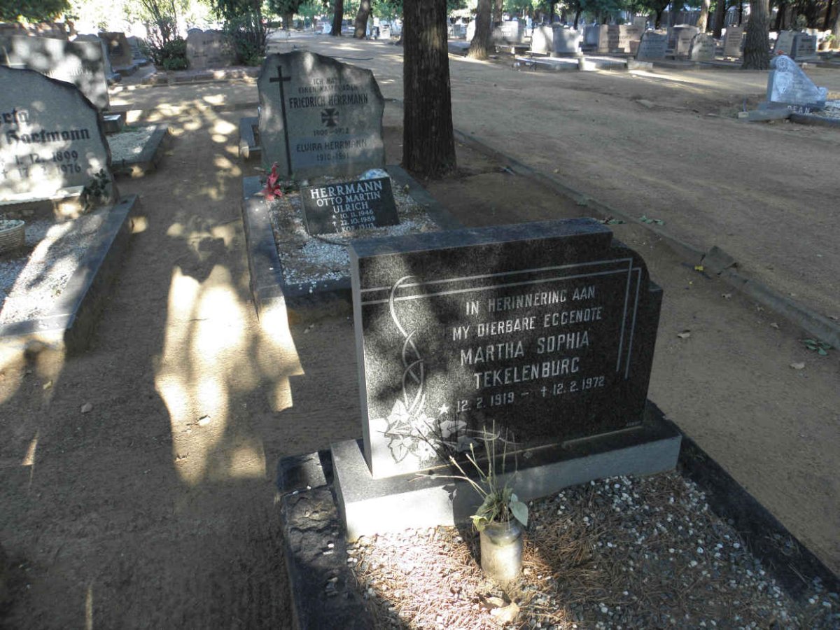 TEKELENBURG Martha Sophia 1919-1972