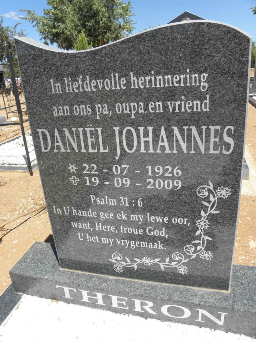 THERON Daniël Johannes 1926-2009