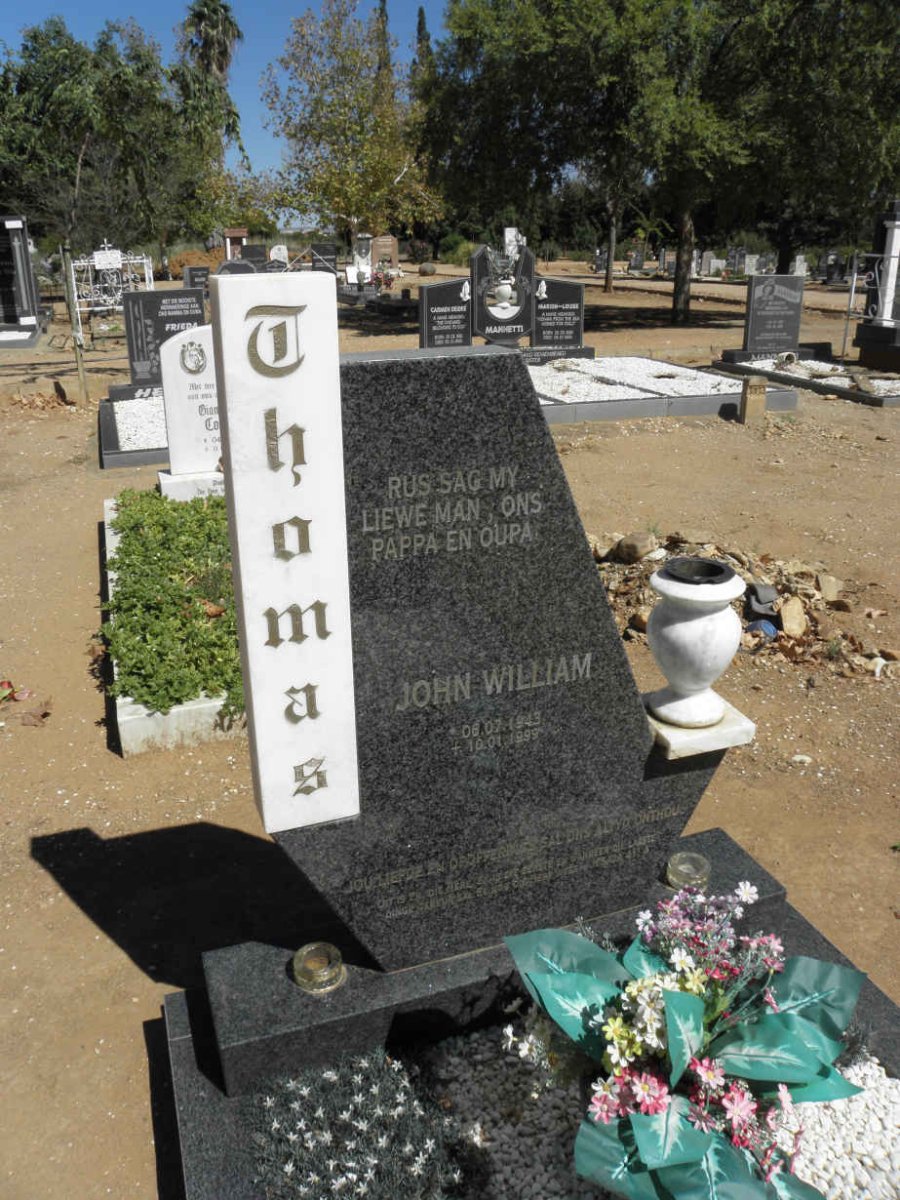 THOMAS John William 1943-1999