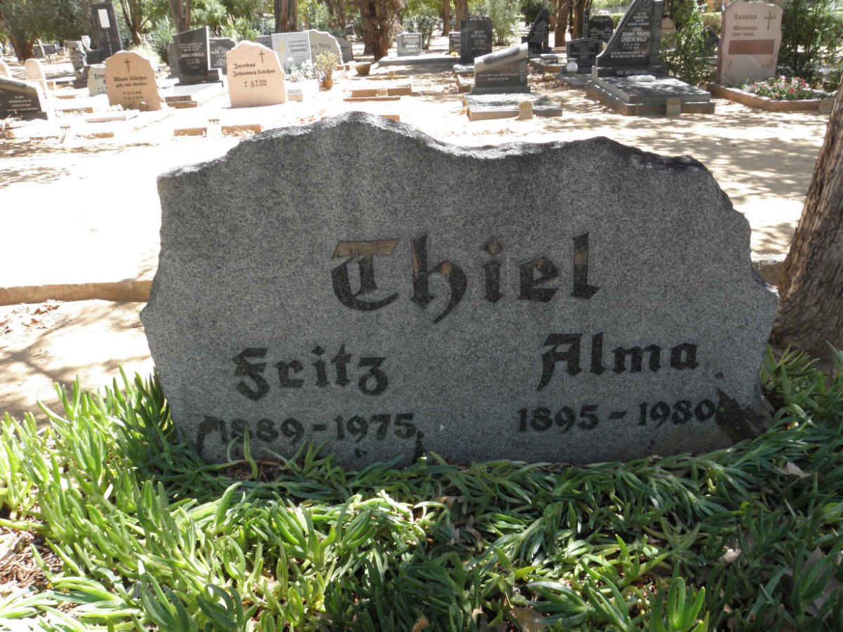 THIEL Fritz 1889-1975 &amp; Alma 1895-1980
