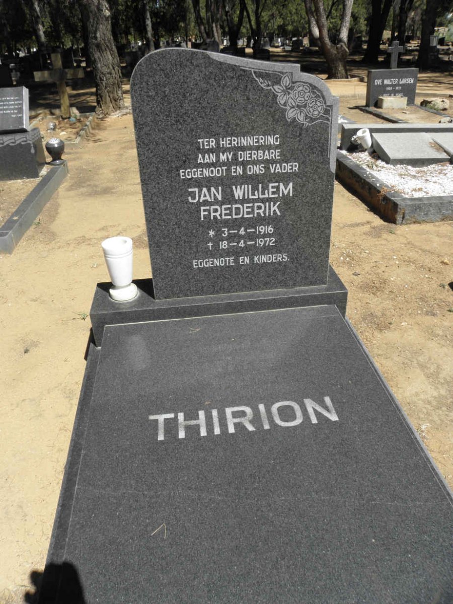 THIRION Jan Willem Frederik 1916-1972