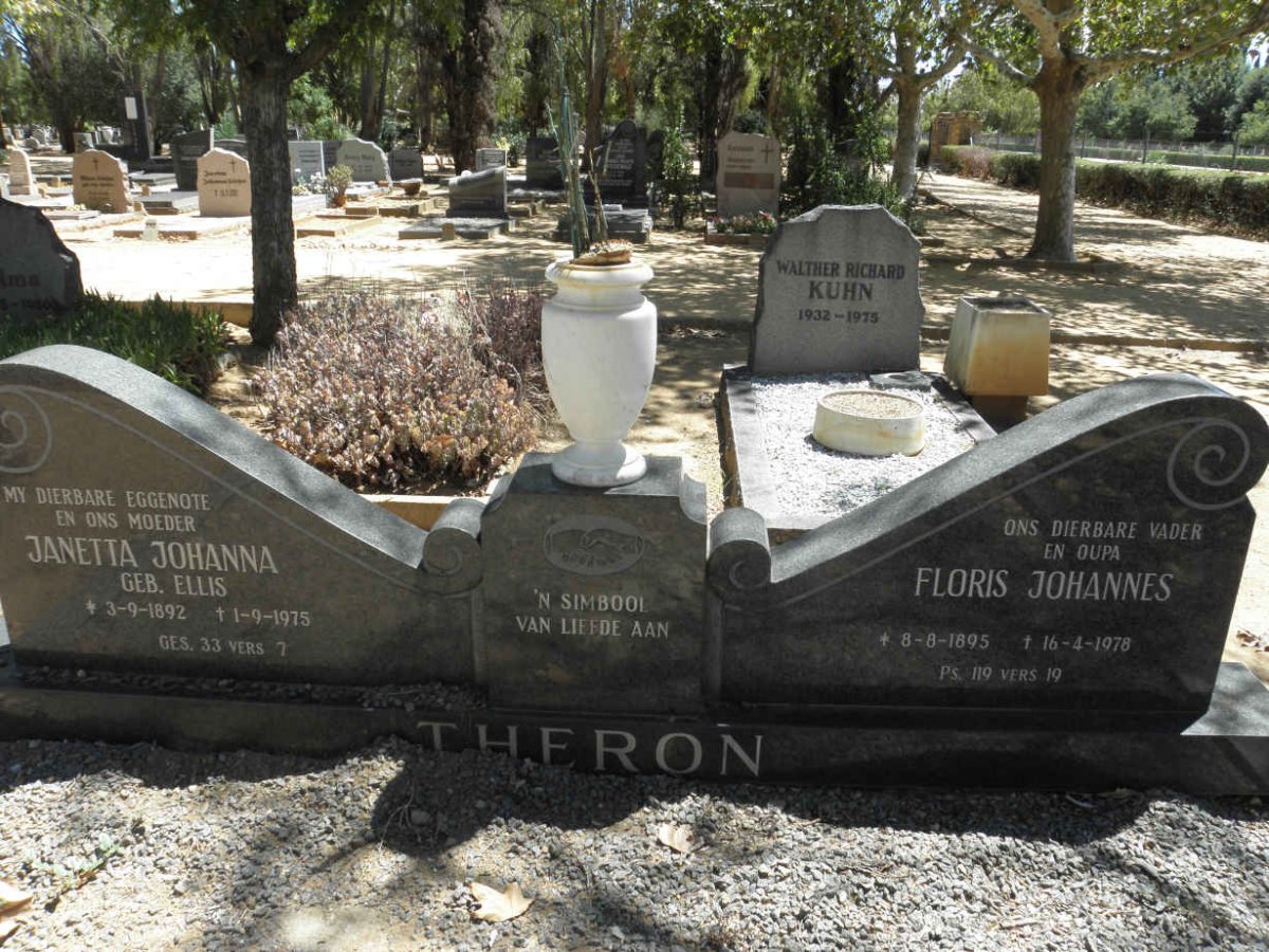 THERON Floris Johannes 1895-1978 &amp; Janetta Johanna ELLIS 1892-1975