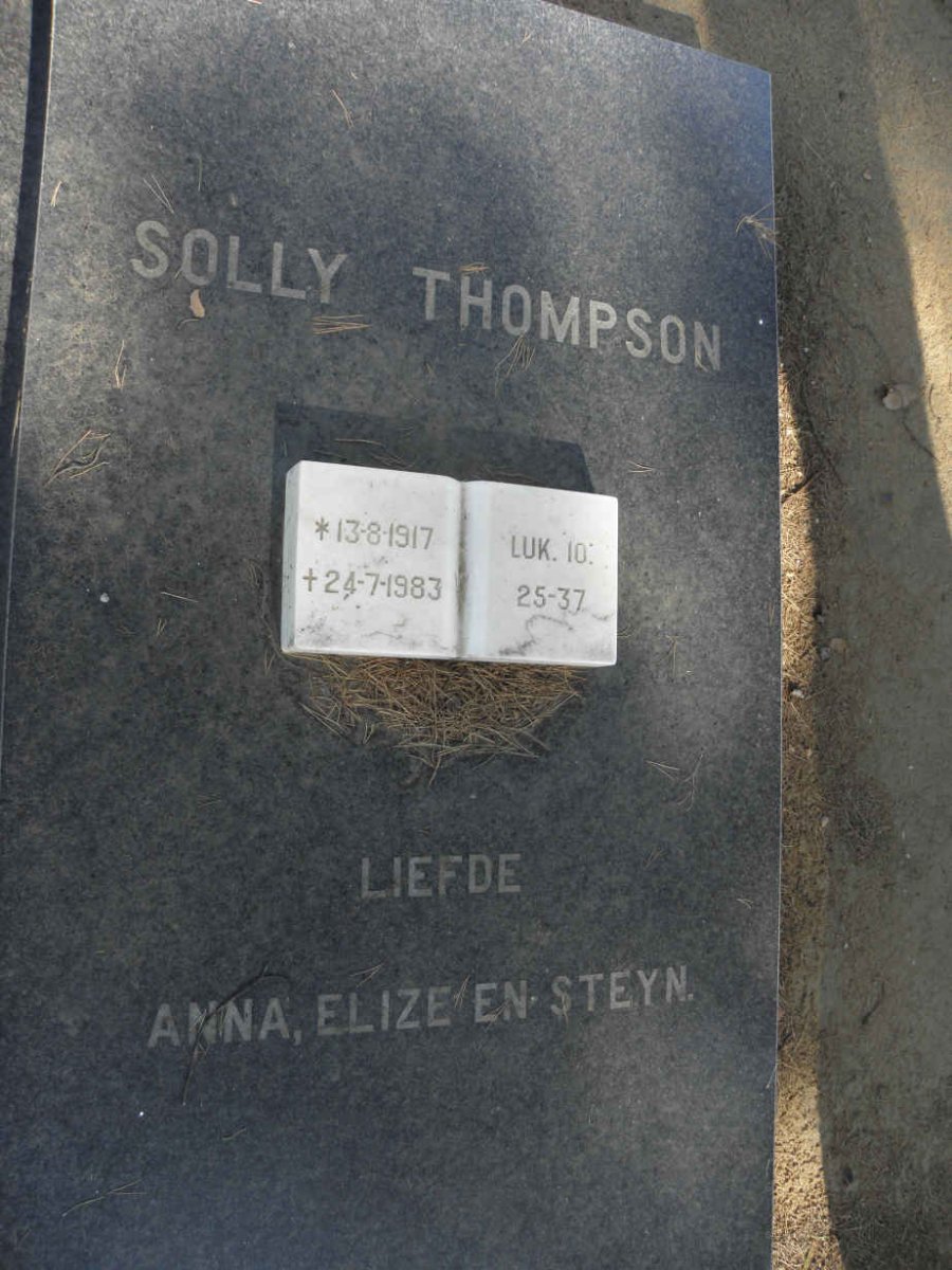 THOMPSON Solly 1917-1983