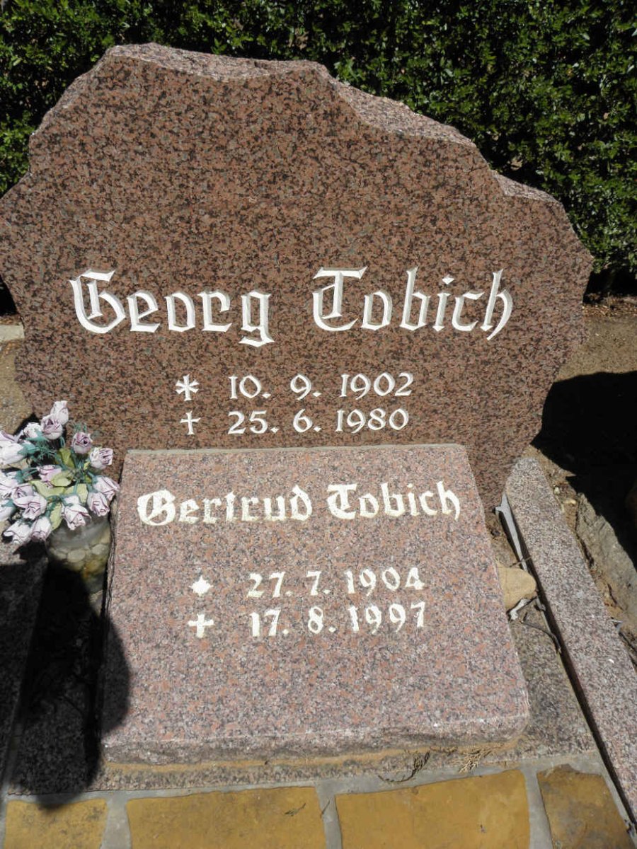 TOBICH Georg 1902-1980 &amp; Gertrud 1904-1997