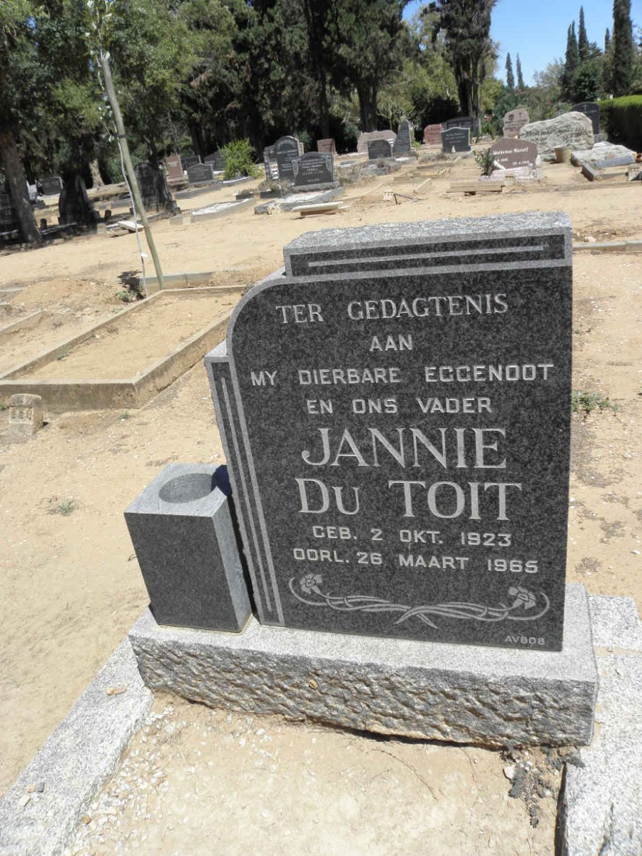 TOIT Jannie, du 1923-1965