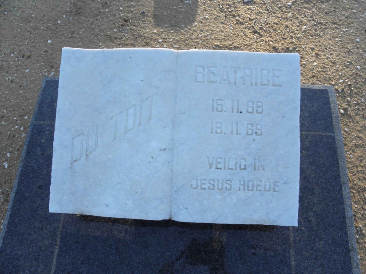 TOIT Beatrice, du 1969-1969