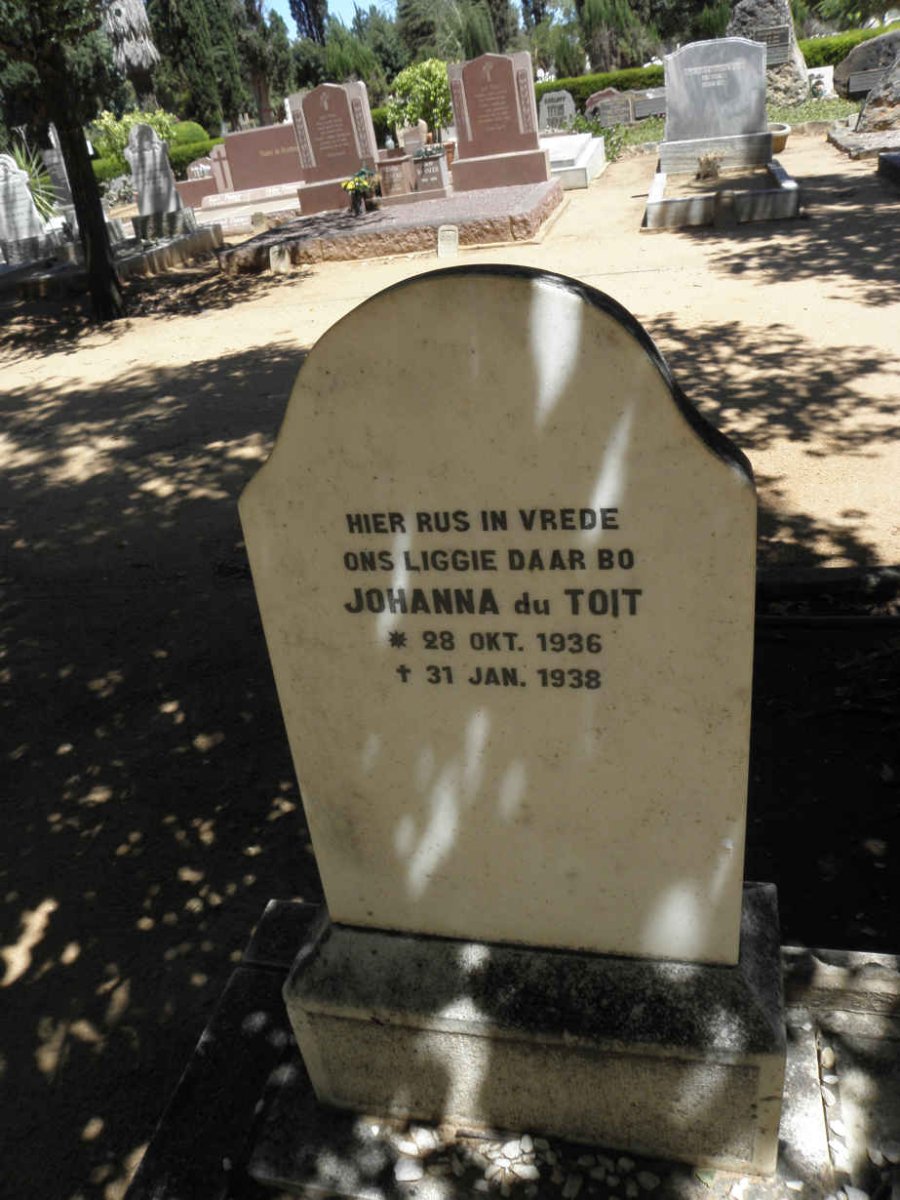 TOIT Johanna, du 1936-1938