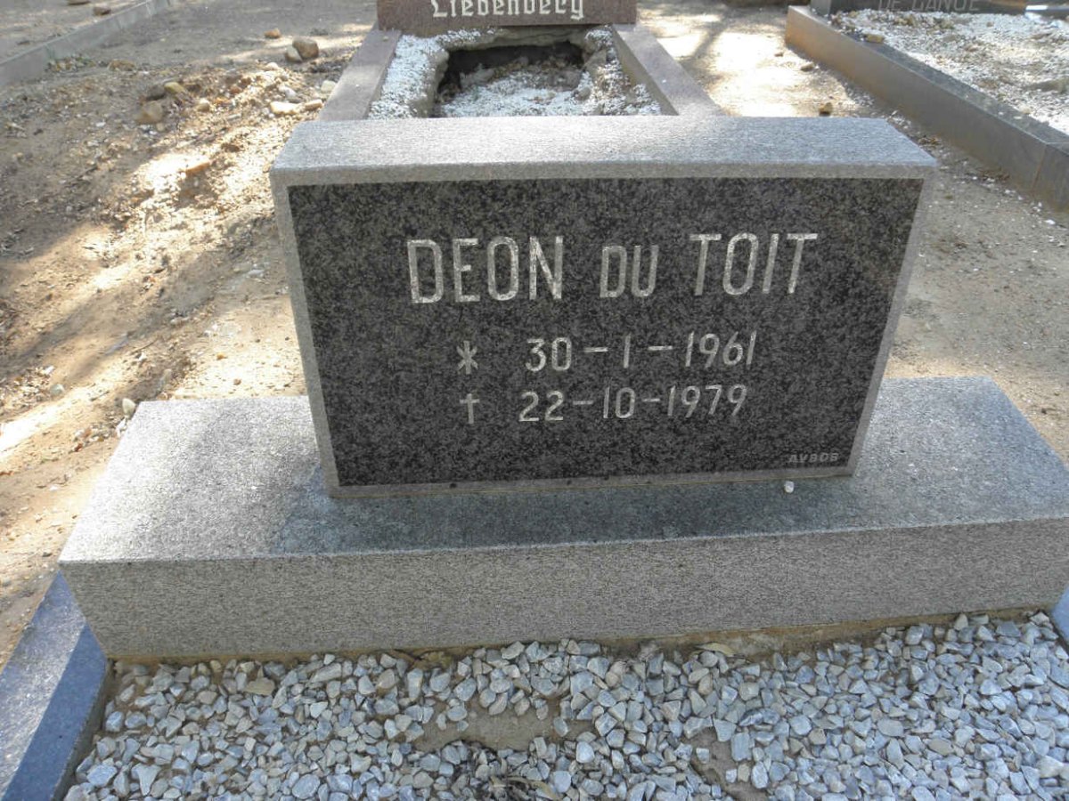 TOIT Deon, du 1961-1979