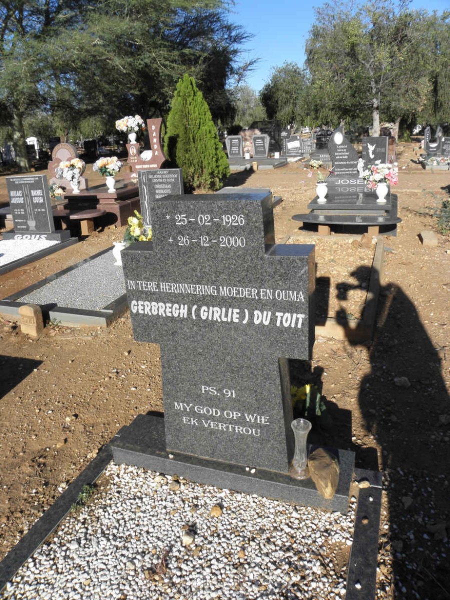 TOIT Gerbregh, du 1926-2000