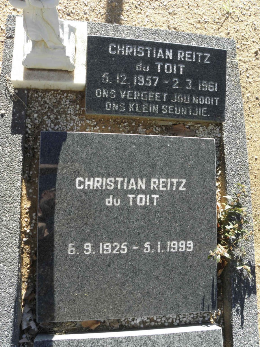 TOIT Christiaan Reitz, du 1925-1999 :: TOIT Christiaan Reitz, du 1957-1961