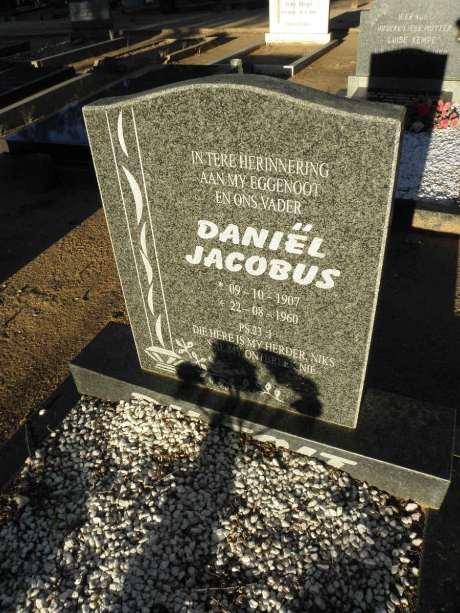 TOIT Daniël Jacobus, du 1907-1960