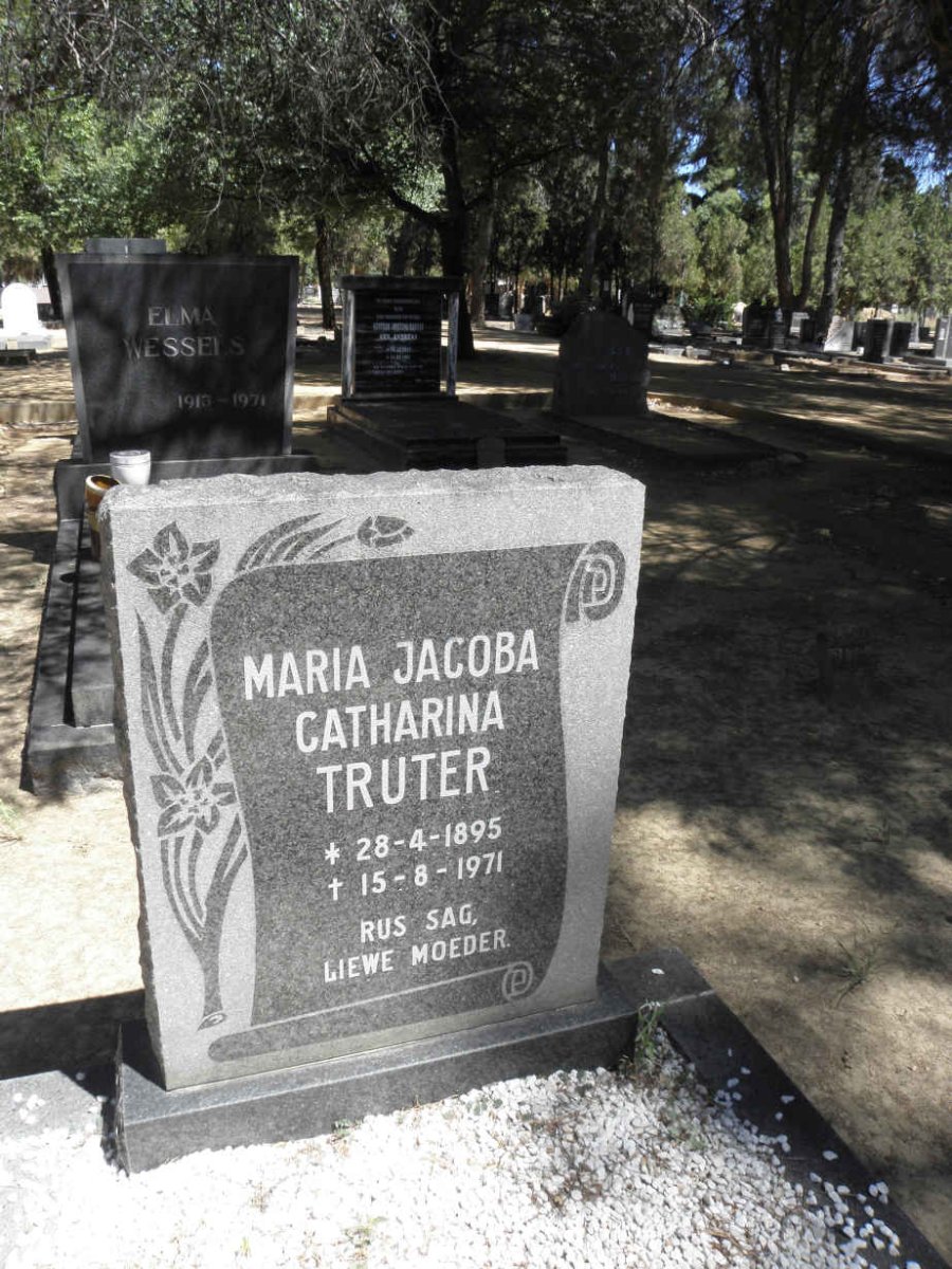 TRUTER Maria Jacoba Catharina 1895-1971
