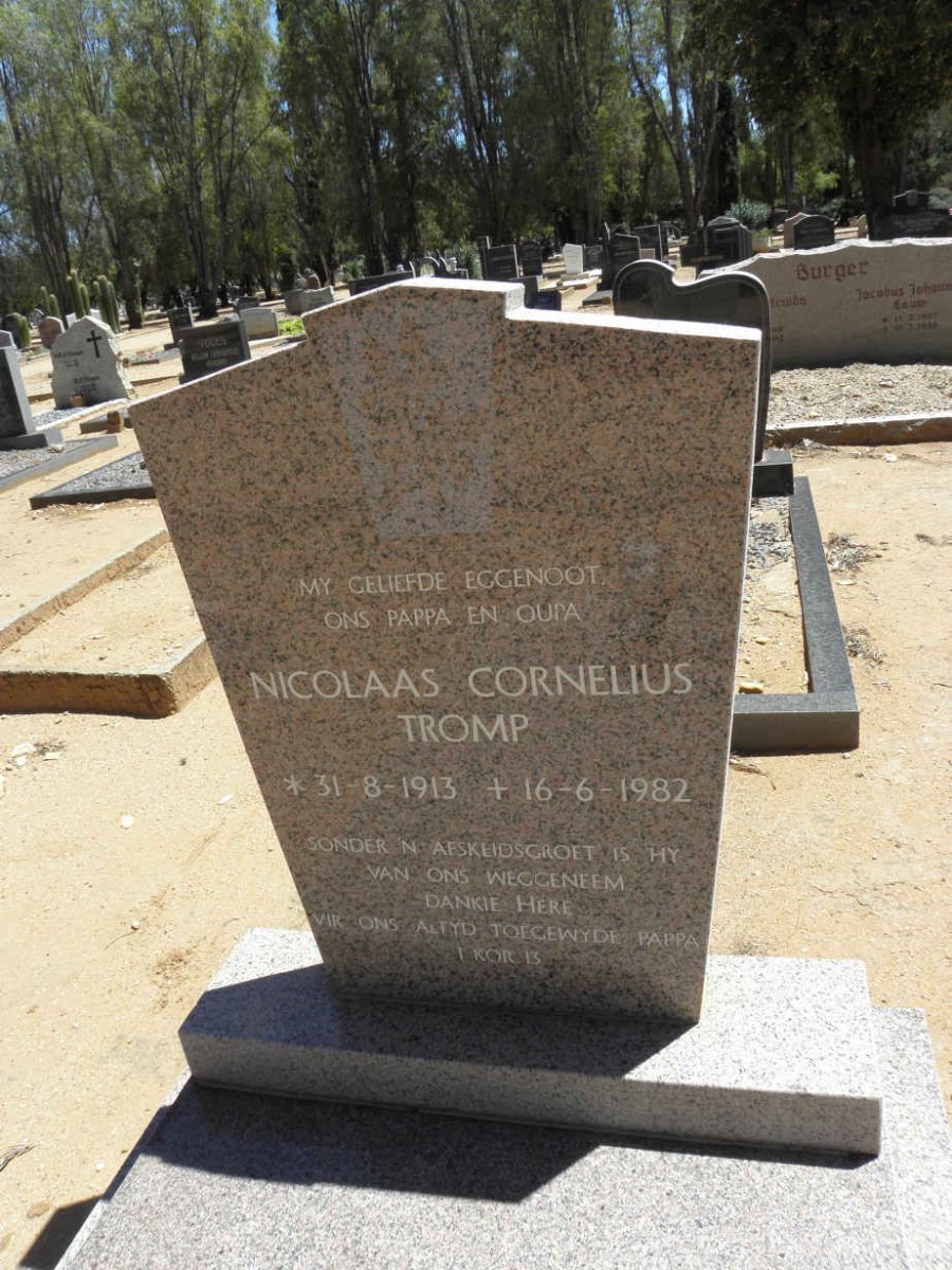 TROMP Nicolaas Cornelius 1913-1982
