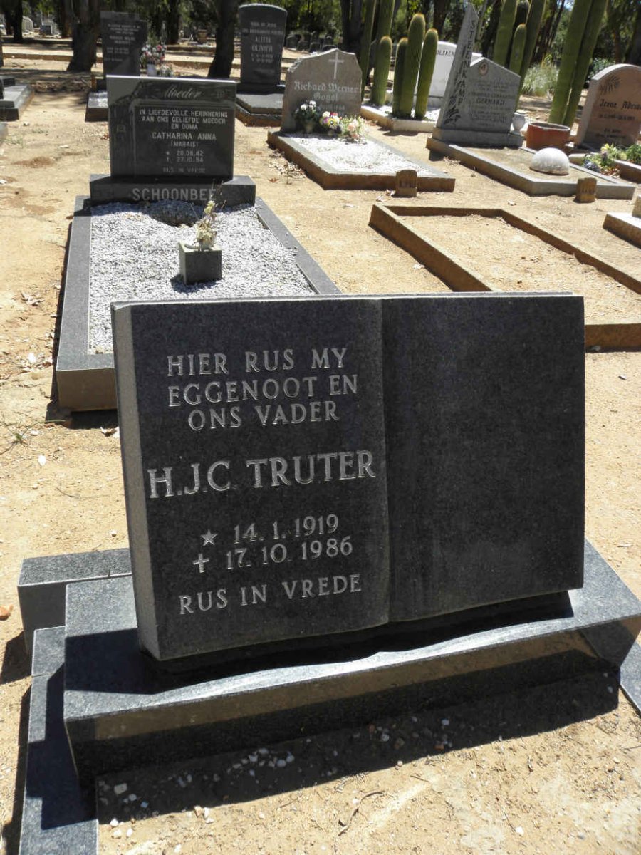 TRUTER H.J.C. 1919-1986