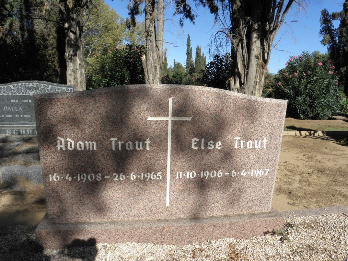 TRAUT Adam 1908-1965 &amp; Else 1906-1967