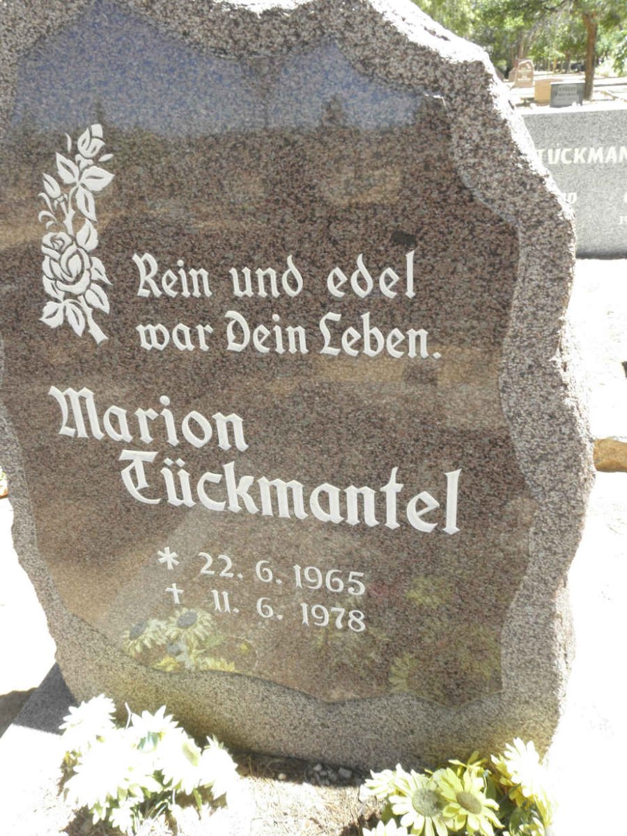 TÜCKMANTEL Marion 1965-1978