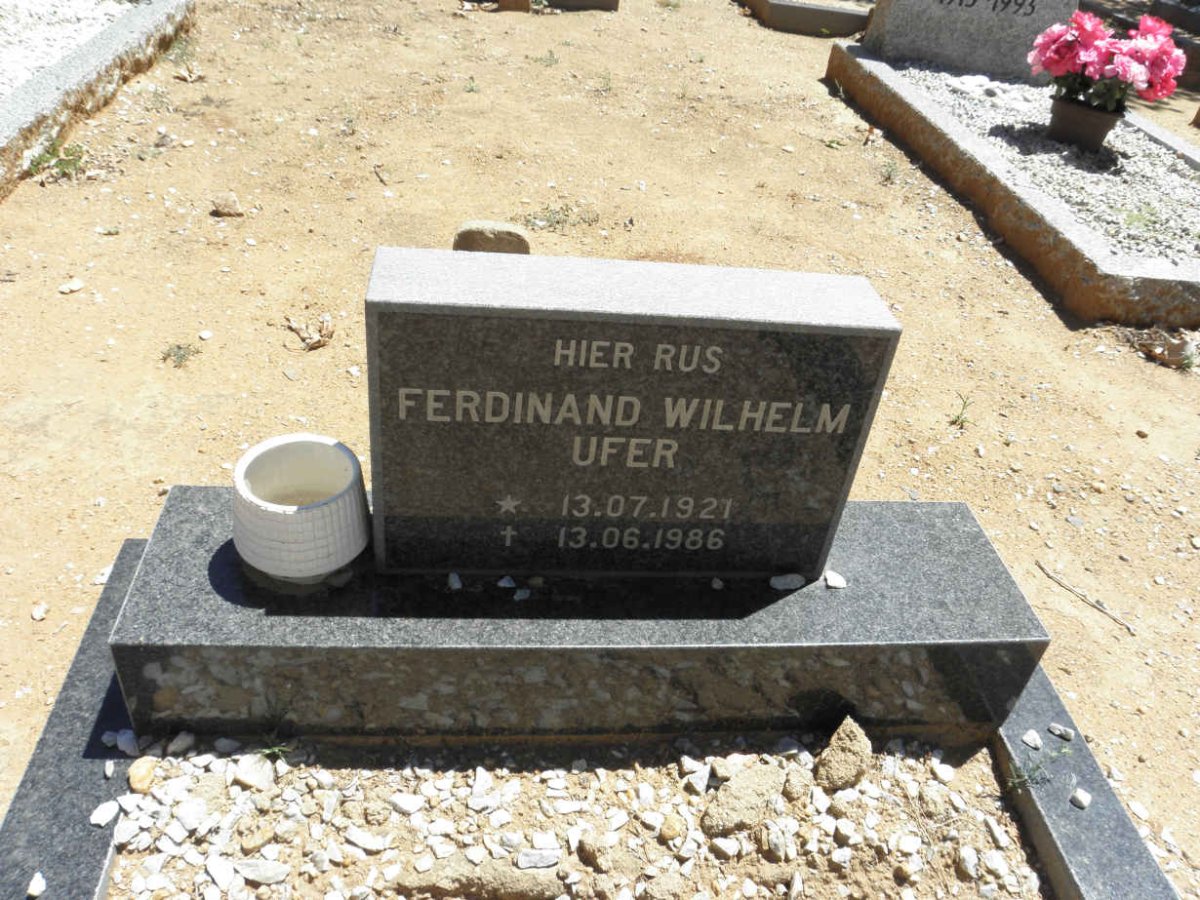 UFER Ferdinand Wilhelm 1921-1986