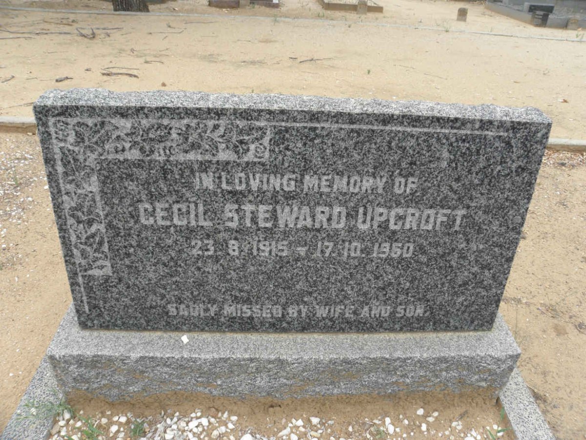 UPCROFT Cecil Steward 1915-1960